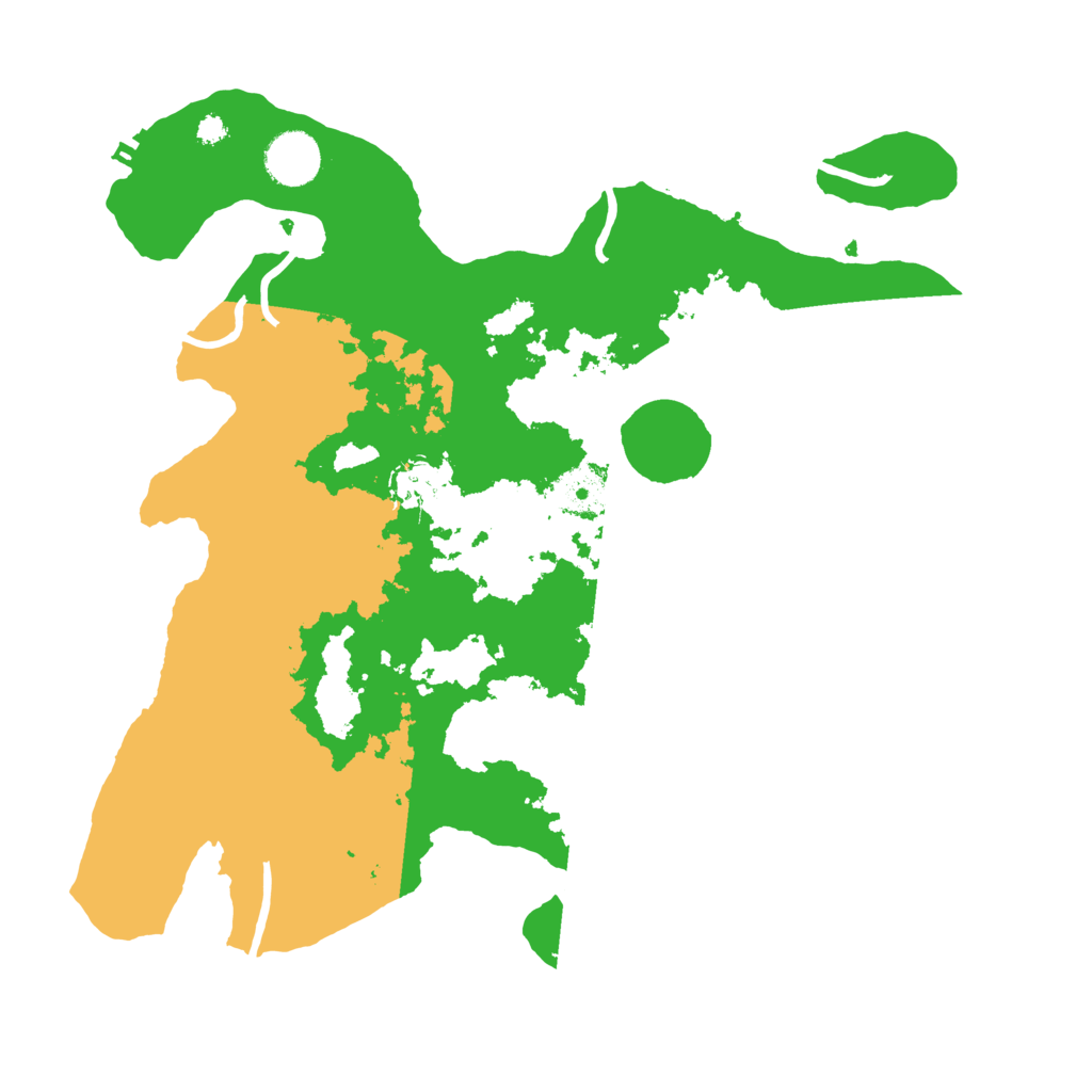 Biome Rust Map: Procedural Map, Size: 3500, Seed: 422172704