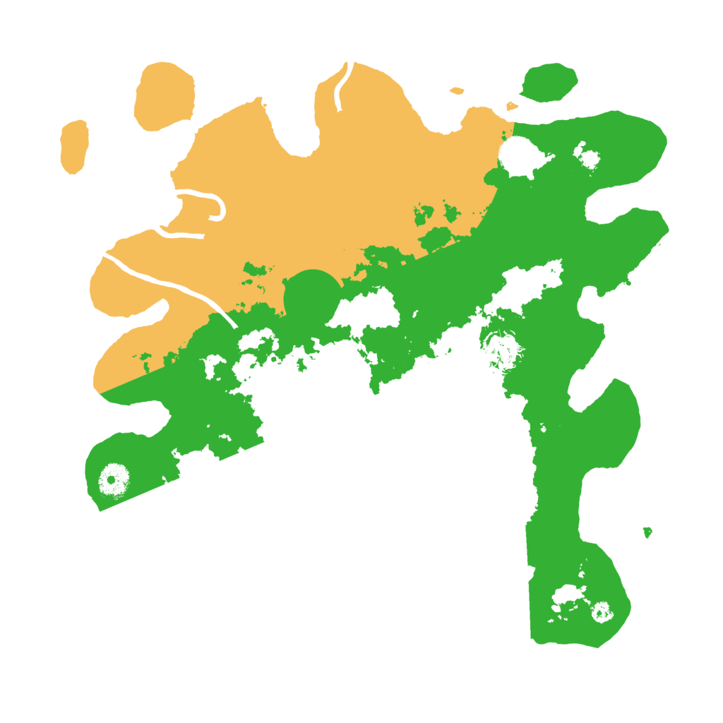 Biome Rust Map: Procedural Map, Size: 3500, Seed: 91291693