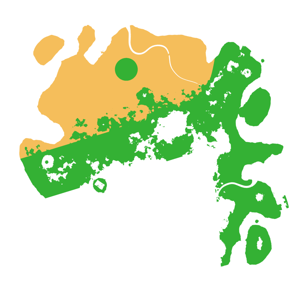 Biome Rust Map: Procedural Map, Size: 3500, Seed: 27309379