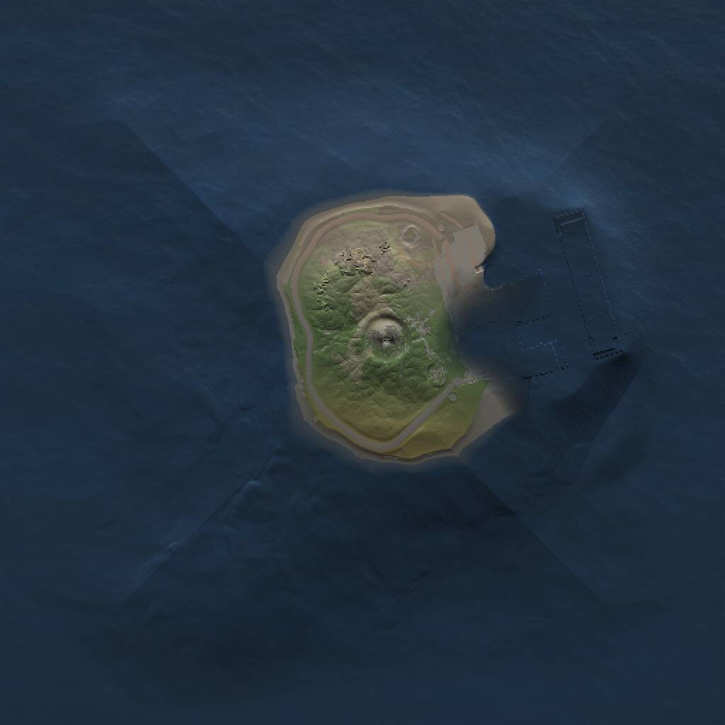 Rust Map: Procedural Map, Size: 1000, Seed: 4747666, 2 Monuments