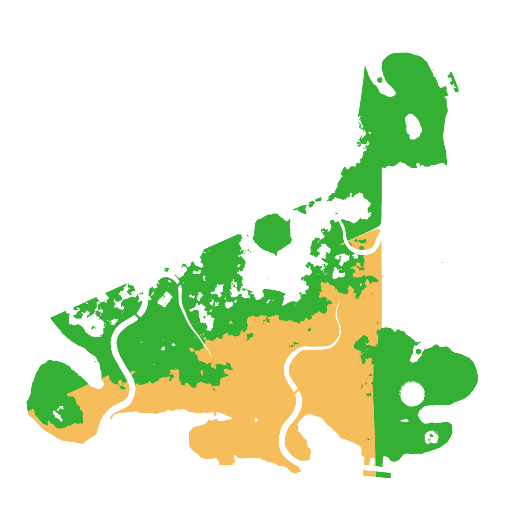 Biome Rust Map: Procedural Map, Size: 3700, Seed: 400516906
