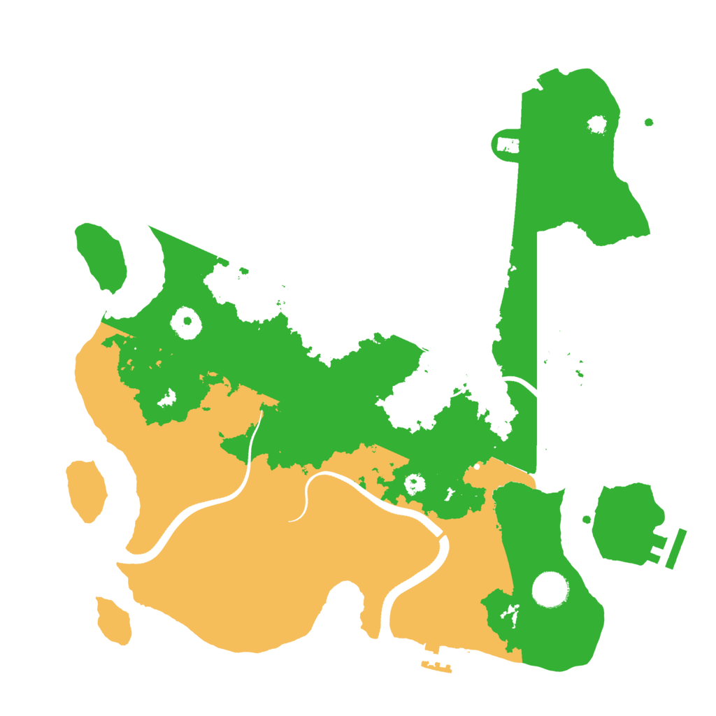 Biome Rust Map: Procedural Map, Size: 3500, Seed: 81852340