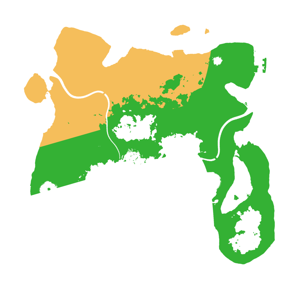 Biome Rust Map: Procedural Map, Size: 3000, Seed: 198339146
