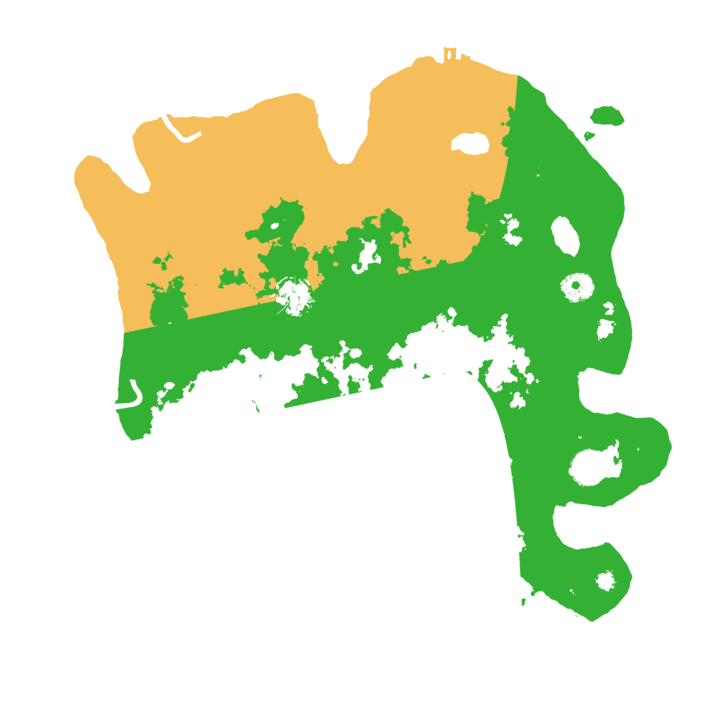 Biome Rust Map: Procedural Map, Size: 3500, Seed: 5345