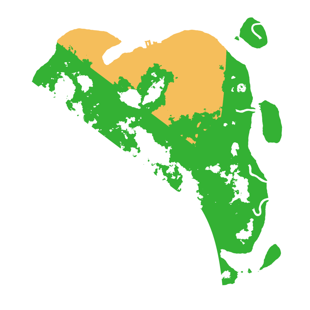 Biome Rust Map: Procedural Map, Size: 3500, Seed: 1051903588