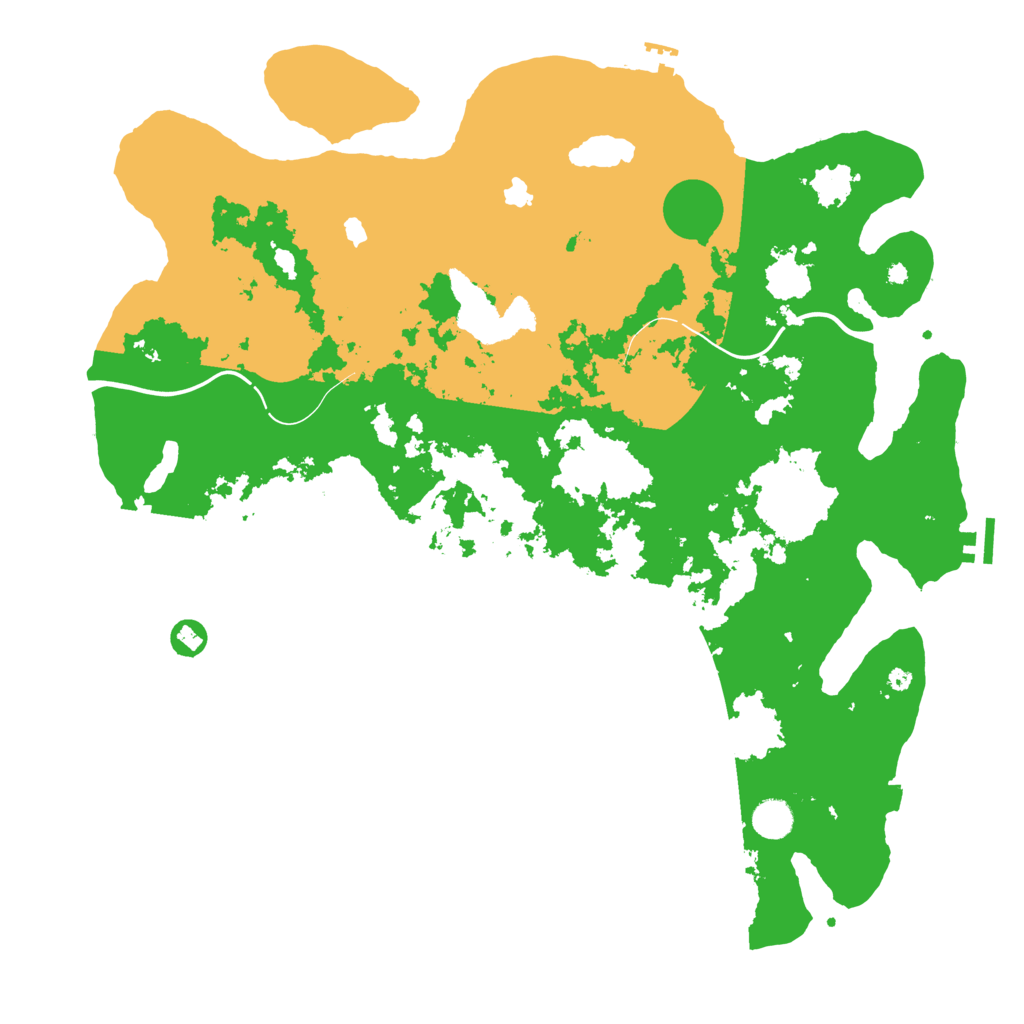 Biome Rust Map: Procedural Map, Size: 4500, Seed: 4747666