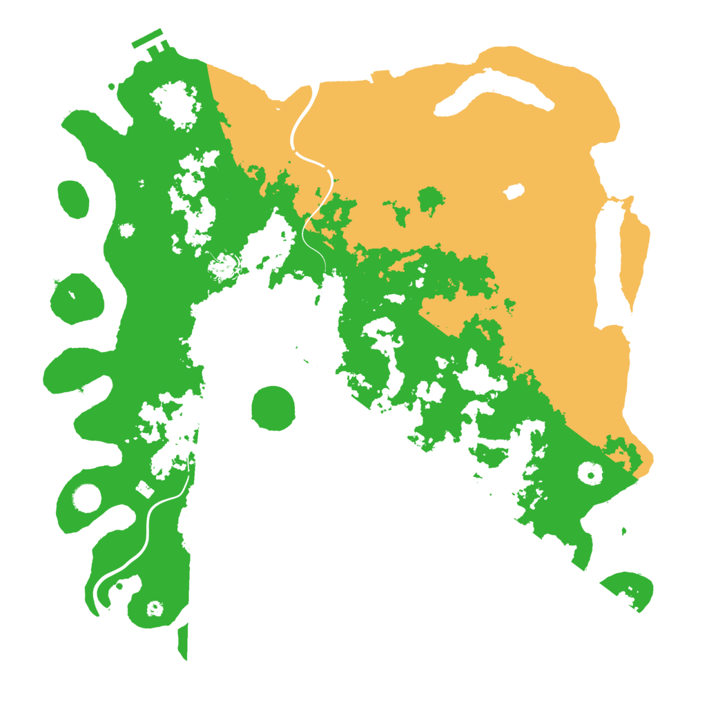 Biome Rust Map: Procedural Map, Size: 4350, Seed: 9097655