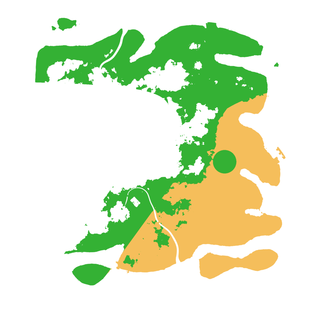 Biome Rust Map: Procedural Map, Size: 3500, Seed: 6302205