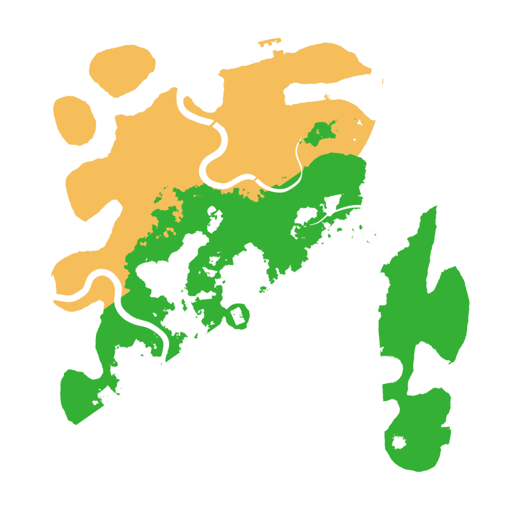 Biome Rust Map: Procedural Map, Size: 3500, Seed: 70206766