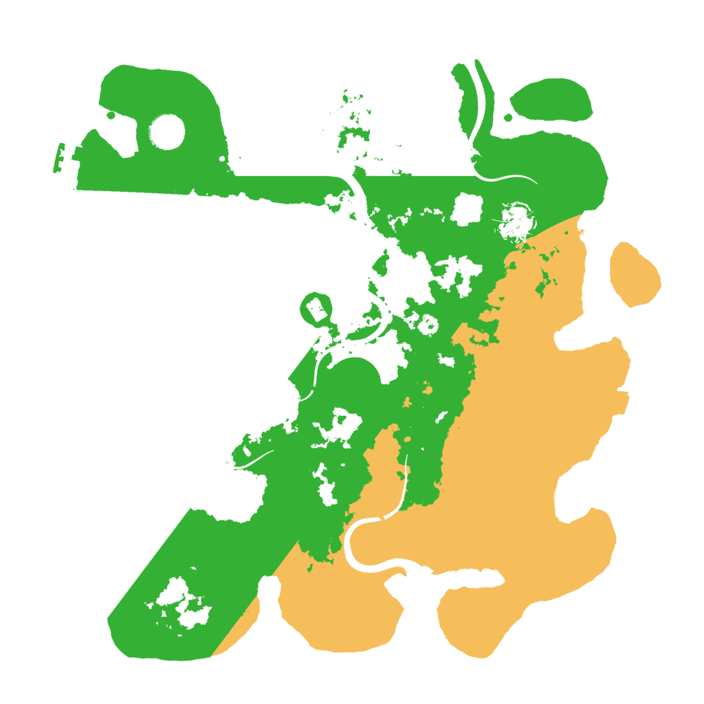 Biome Rust Map: Procedural Map, Size: 3500, Seed: 485717018