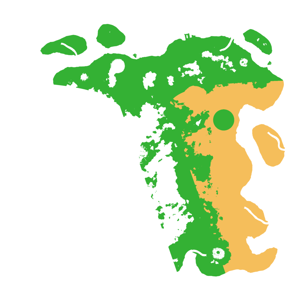 Biome Rust Map: Procedural Map, Size: 3800, Seed: 15332