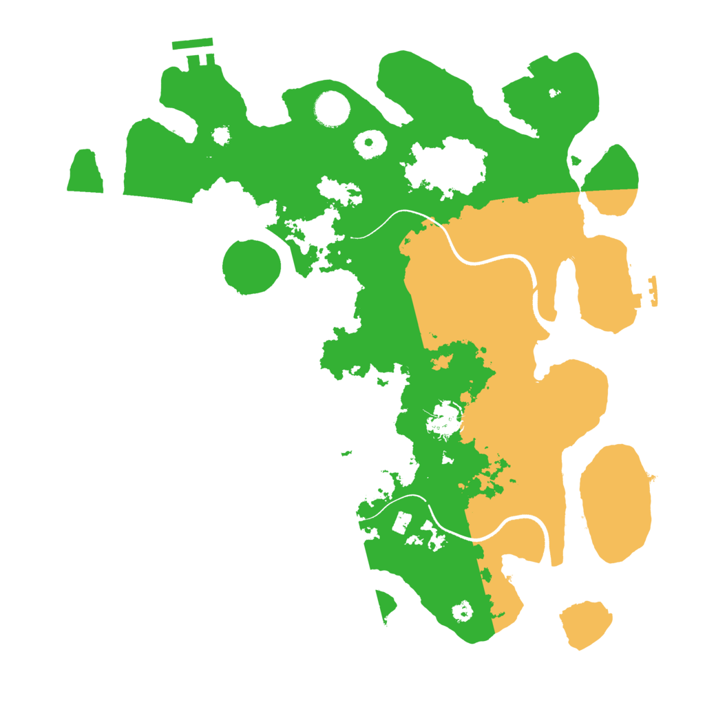 Biome Rust Map: Procedural Map, Size: 3500, Seed: 282037773