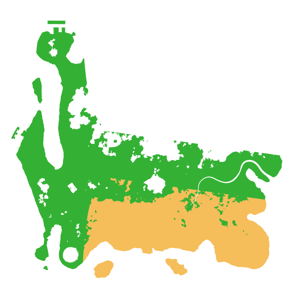 Biome Rust Map: Procedural Map, Size: 3500, Seed: 18915