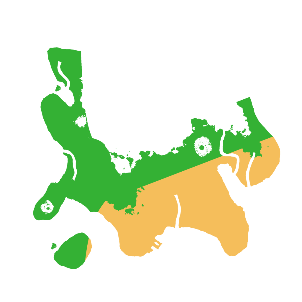 Biome Rust Map: Procedural Map, Size: 2500, Seed: 6947831