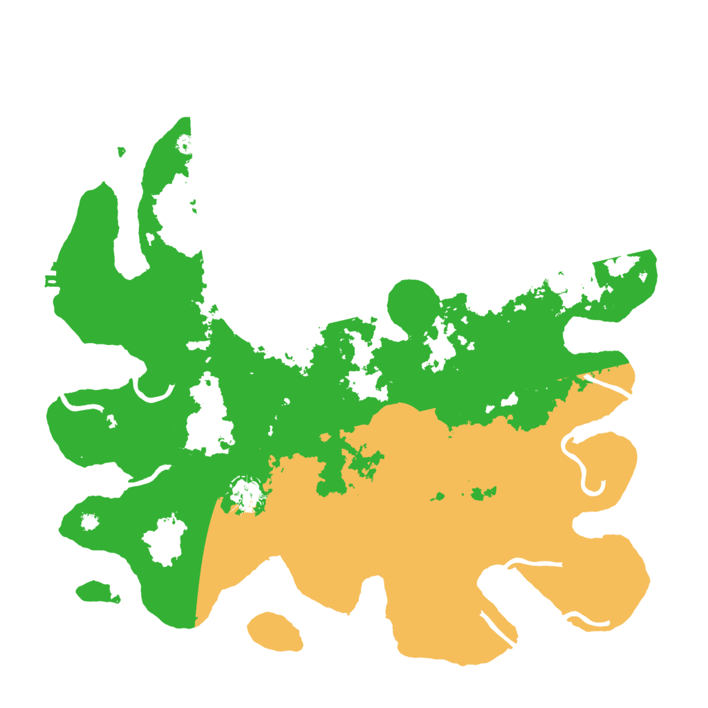 Biome Rust Map: Procedural Map, Size: 3700, Seed: 948789