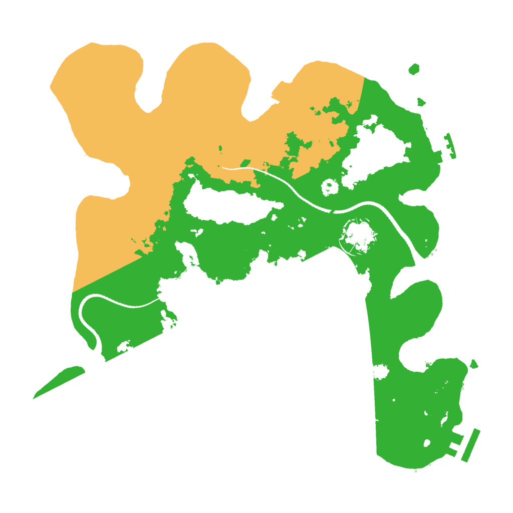Biome Rust Map: Procedural Map, Size: 3000, Seed: 43256
