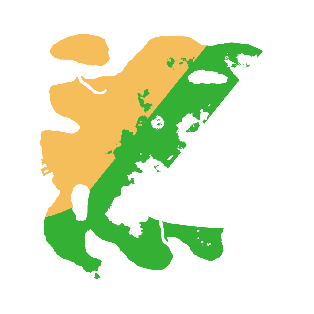 Biome Rust Map: Procedural Map, Size: 2500, Seed: 864625915
