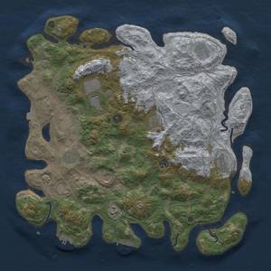 Thumbnail Rust Map: Procedural Map, Size: 4250, Seed: 59943015, 19 Monuments