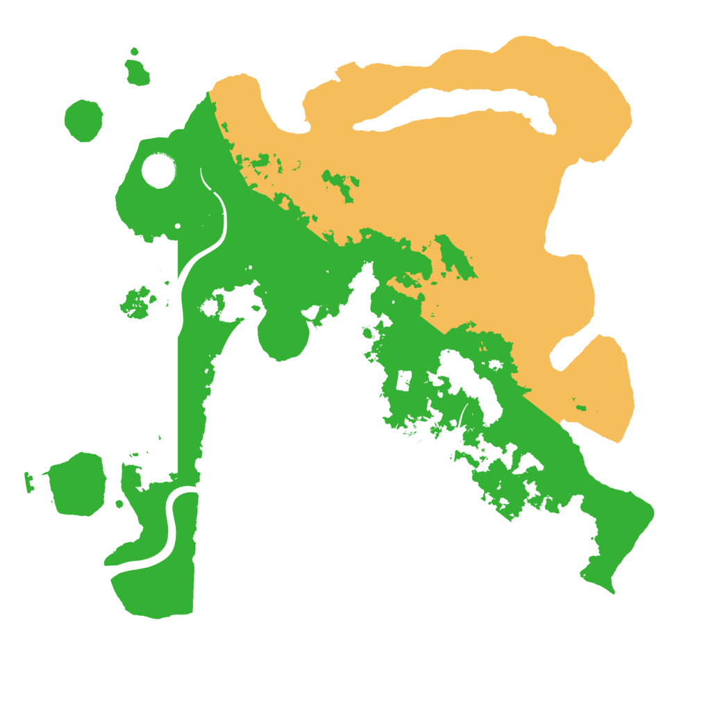 Biome Rust Map: Procedural Map, Size: 3700, Seed: 339279