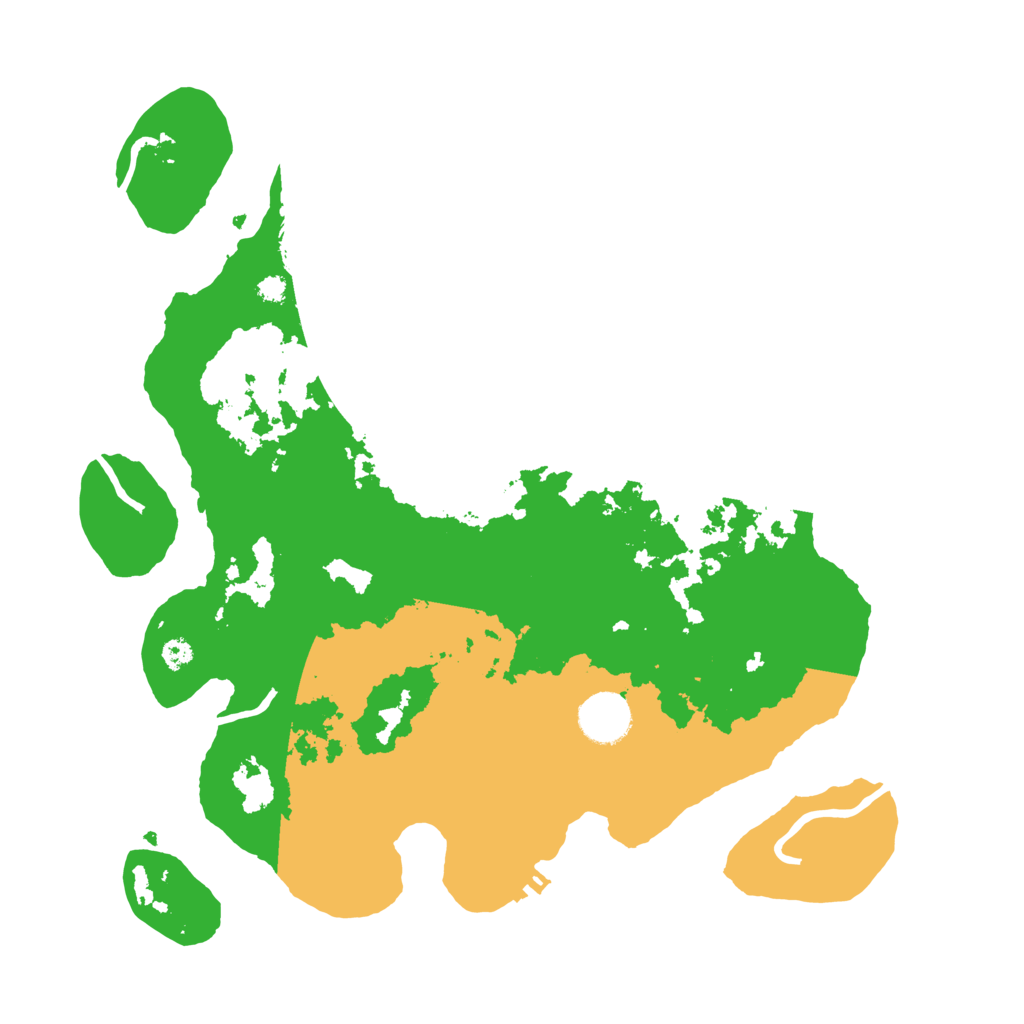 Biome Rust Map: Procedural Map, Size: 3500, Seed: 559407