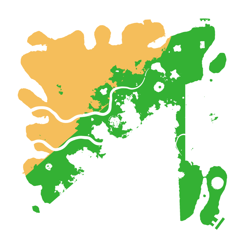 Biome Rust Map: Procedural Map, Size: 3700, Seed: 484889