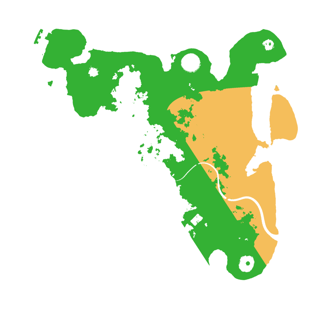 Biome Rust Map: Procedural Map, Size: 3000, Seed: 1064689664
