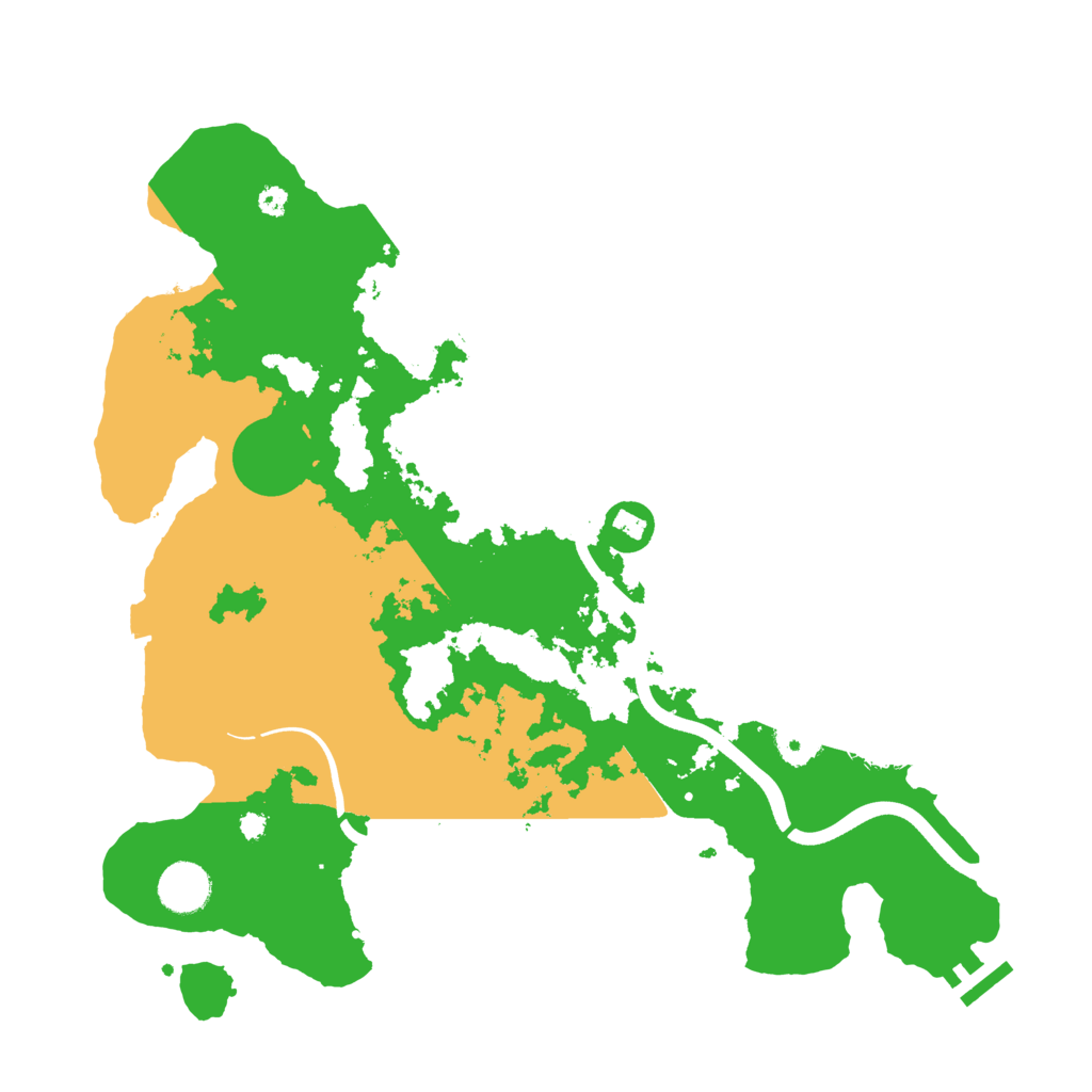 Biome Rust Map: Procedural Map, Size: 3700, Seed: 743444