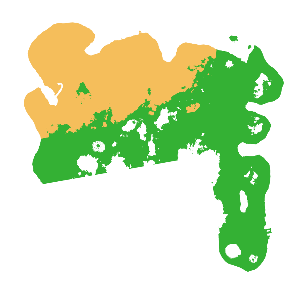 Biome Rust Map: Procedural Map, Size: 3700, Seed: 434696