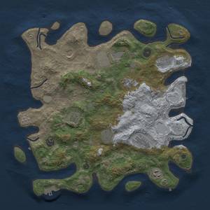 Thumbnail Rust Map: Procedural Map, Size: 3750, Seed: 732342347, 17 Monuments