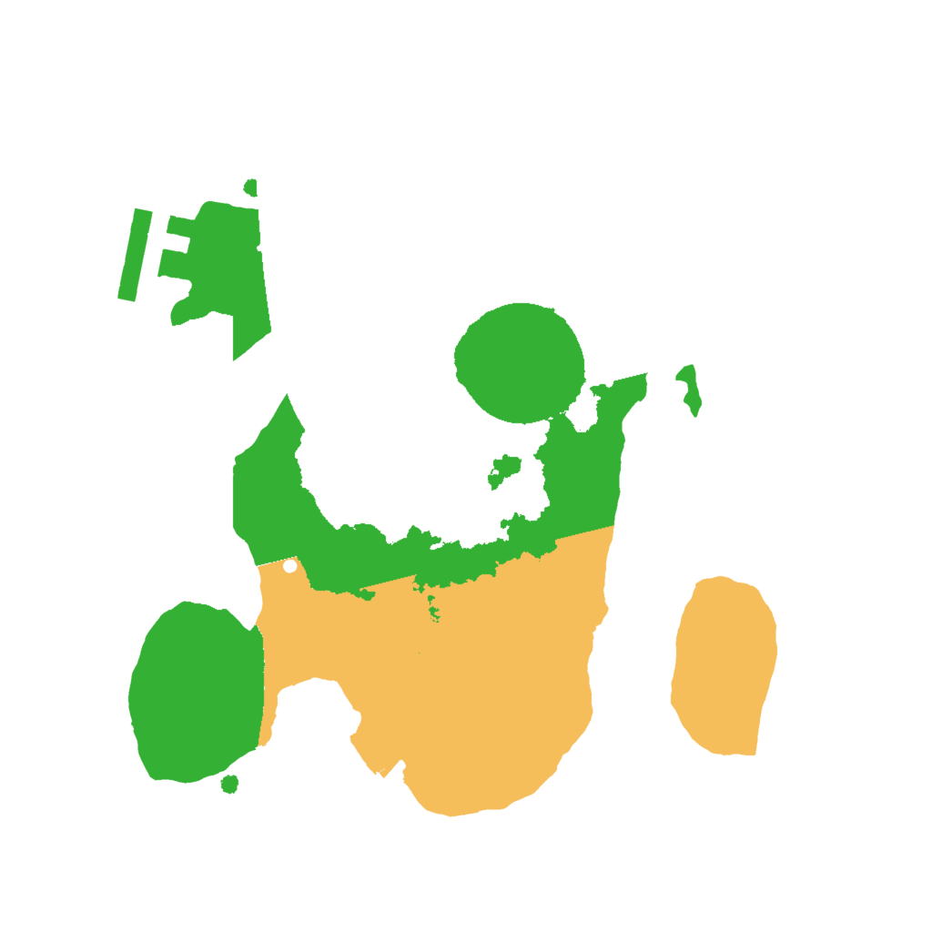 Biome Rust Map: Procedural Map, Size: 2048, Seed: 1