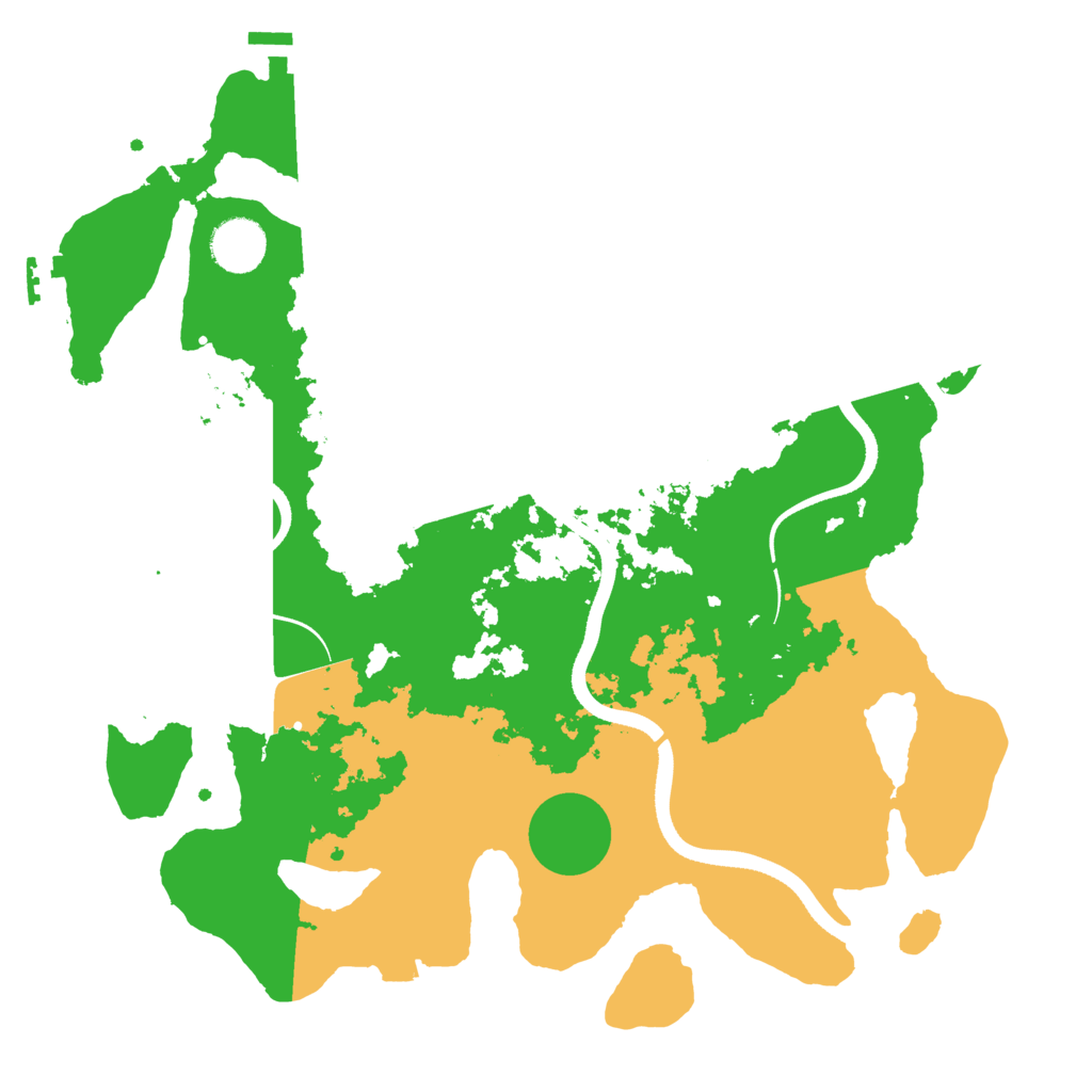 Biome Rust Map: Procedural Map, Size: 3500, Seed: 1292237985