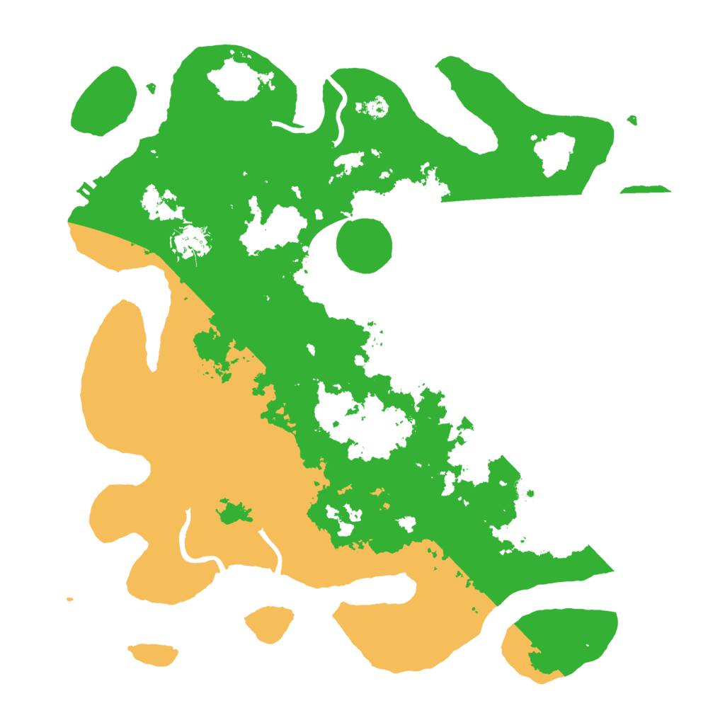 Biome Rust Map: Procedural Map, Size: 3500, Seed: 93458337