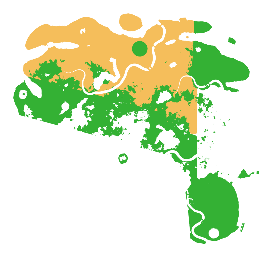 Biome Rust Map: Procedural Map, Size: 4500, Seed: 748253108