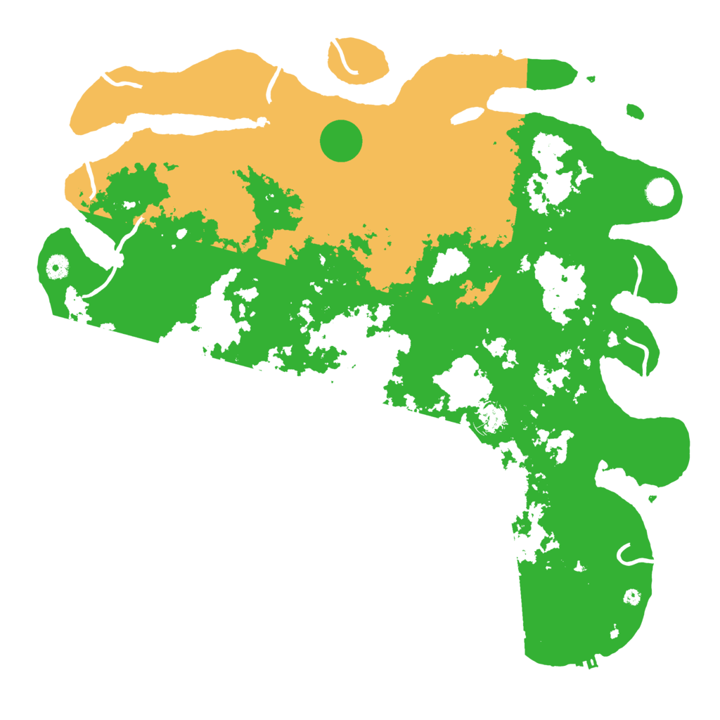 Biome Rust Map: Procedural Map, Size: 4500, Seed: 748253108