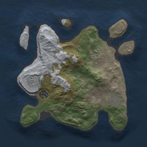 Thumbnail Rust Map: Barren, Size: 2500, Seed: 1585127294, 7 Monuments