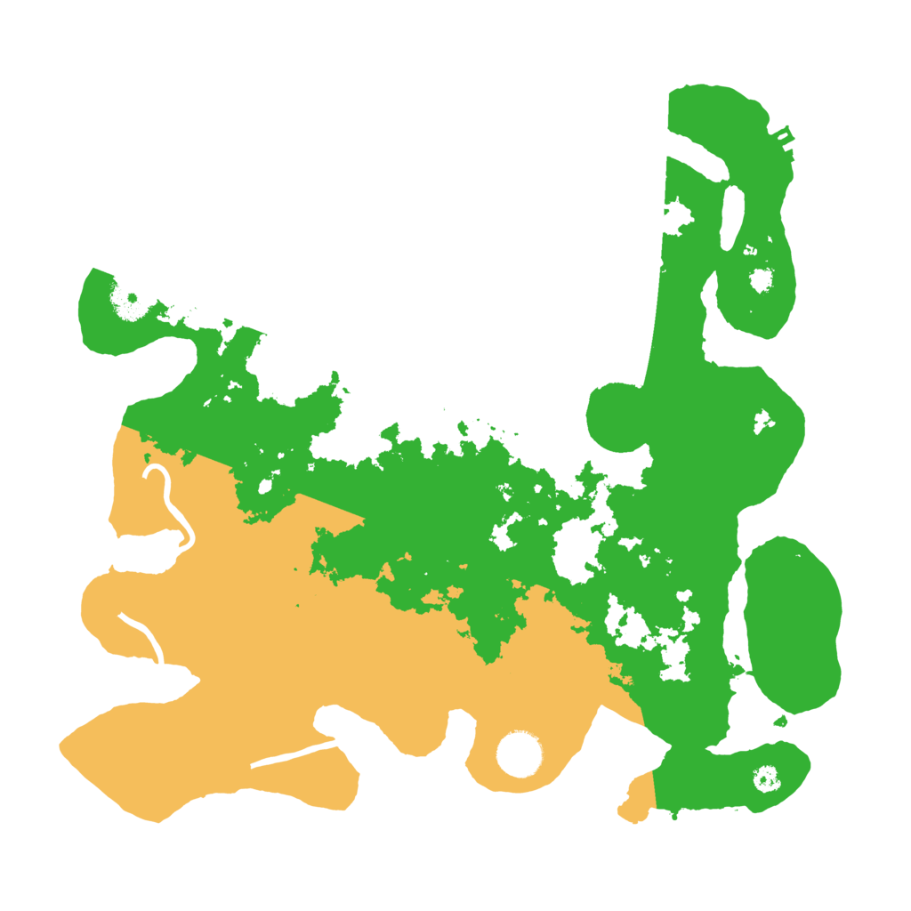 Biome Rust Map: Procedural Map, Size: 3500, Seed: 55465258
