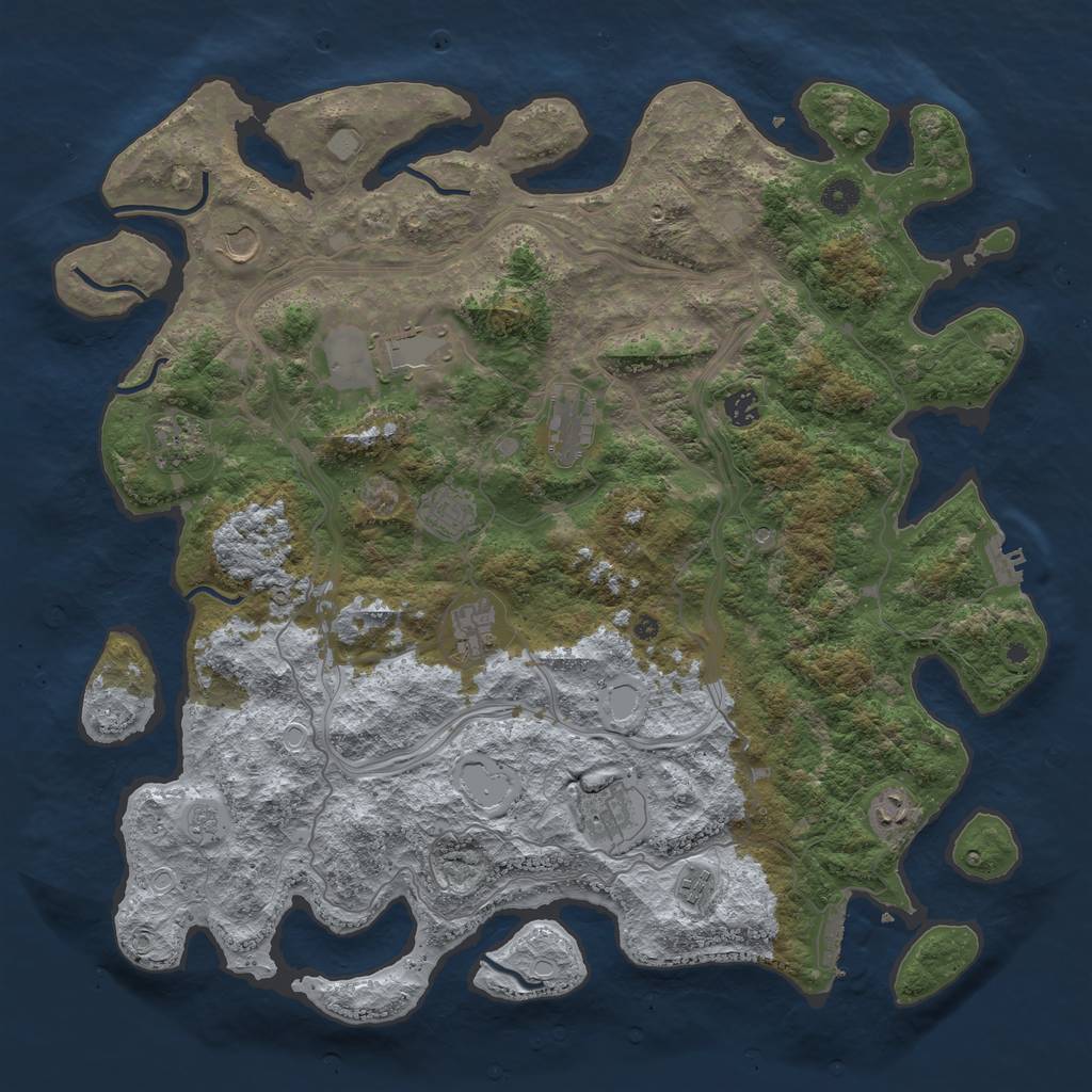 Procedural Map :: Rust Map :: Just-Wiped