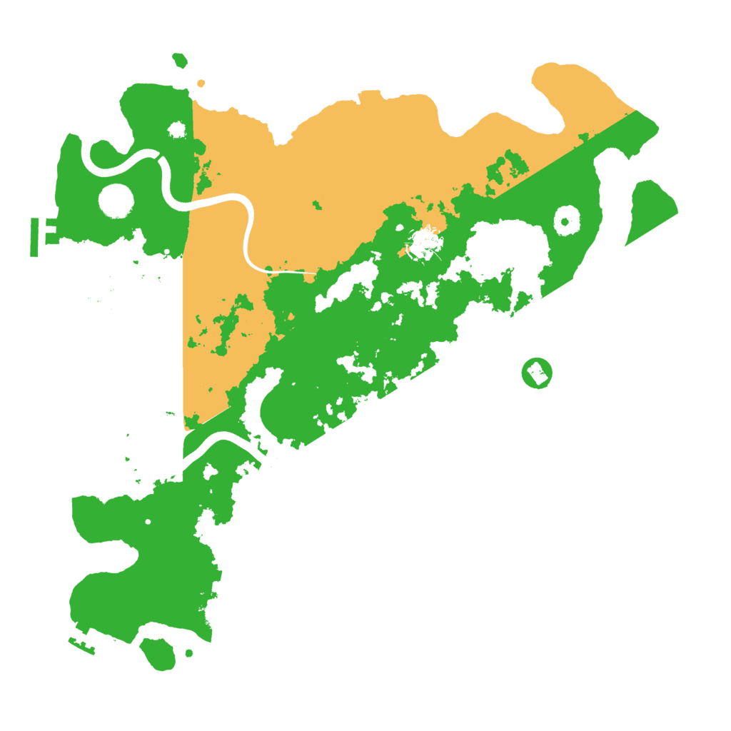 Biome Rust Map: Procedural Map, Size: 3800, Seed: 65443