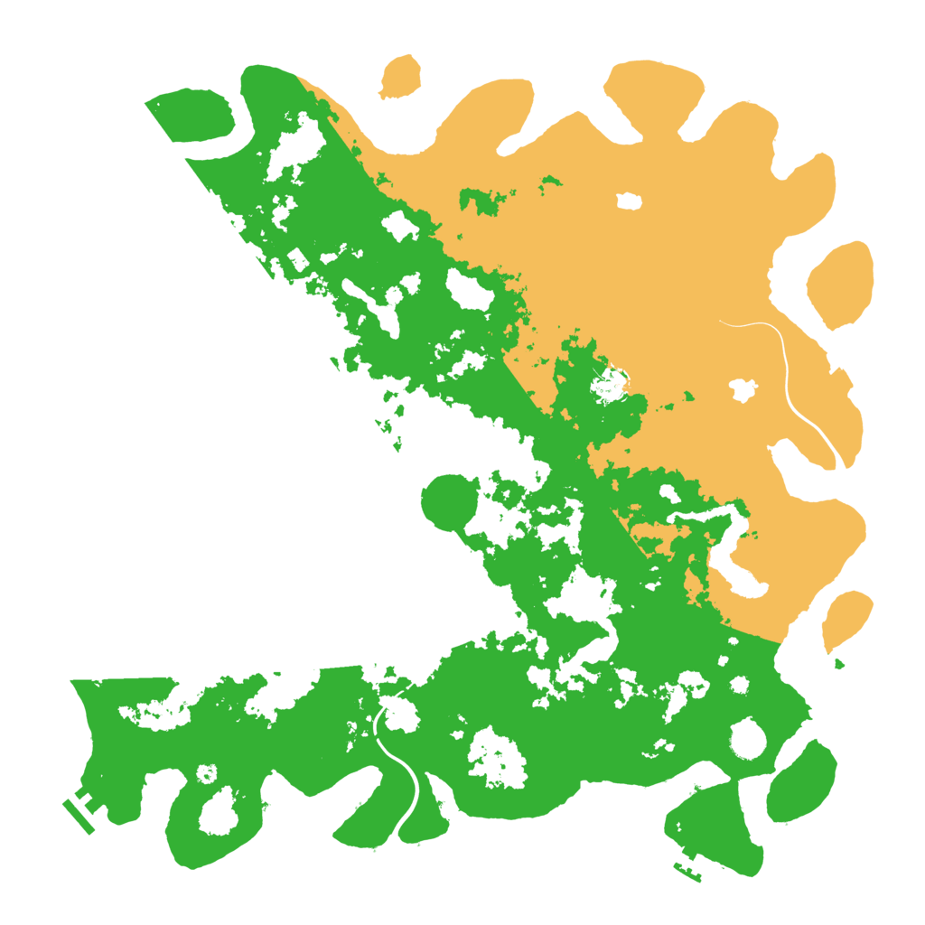 Biome Rust Map: Procedural Map, Size: 4500, Seed: 53164685