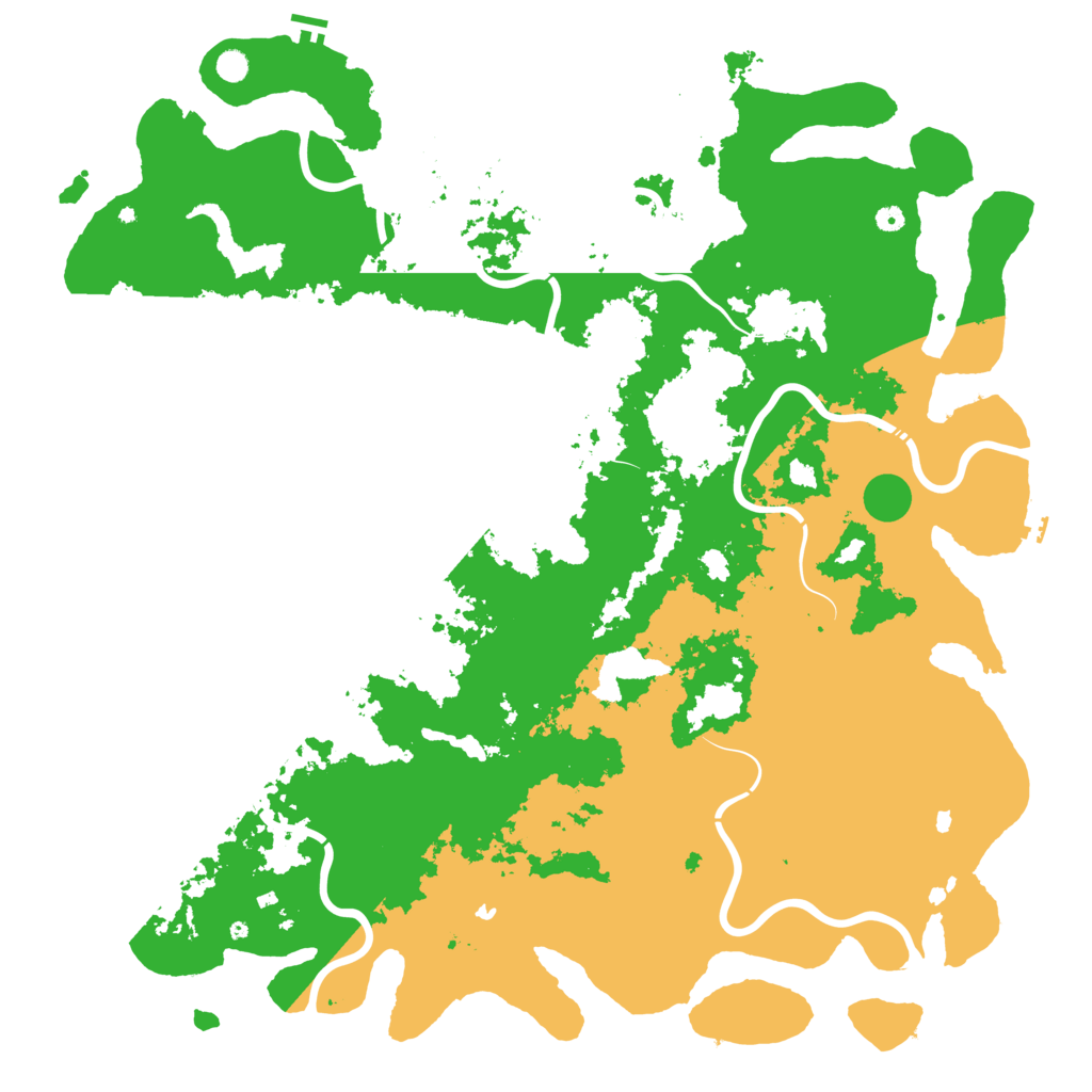 Biome Rust Map: Procedural Map, Size: 6000, Seed: 20193813