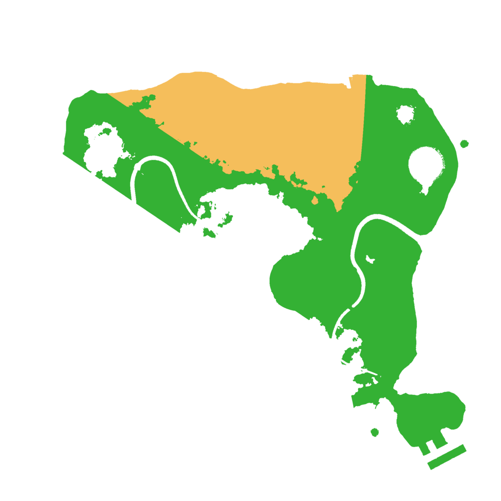 Biome Rust Map: Procedural Map, Size: 2500, Seed: 269872860