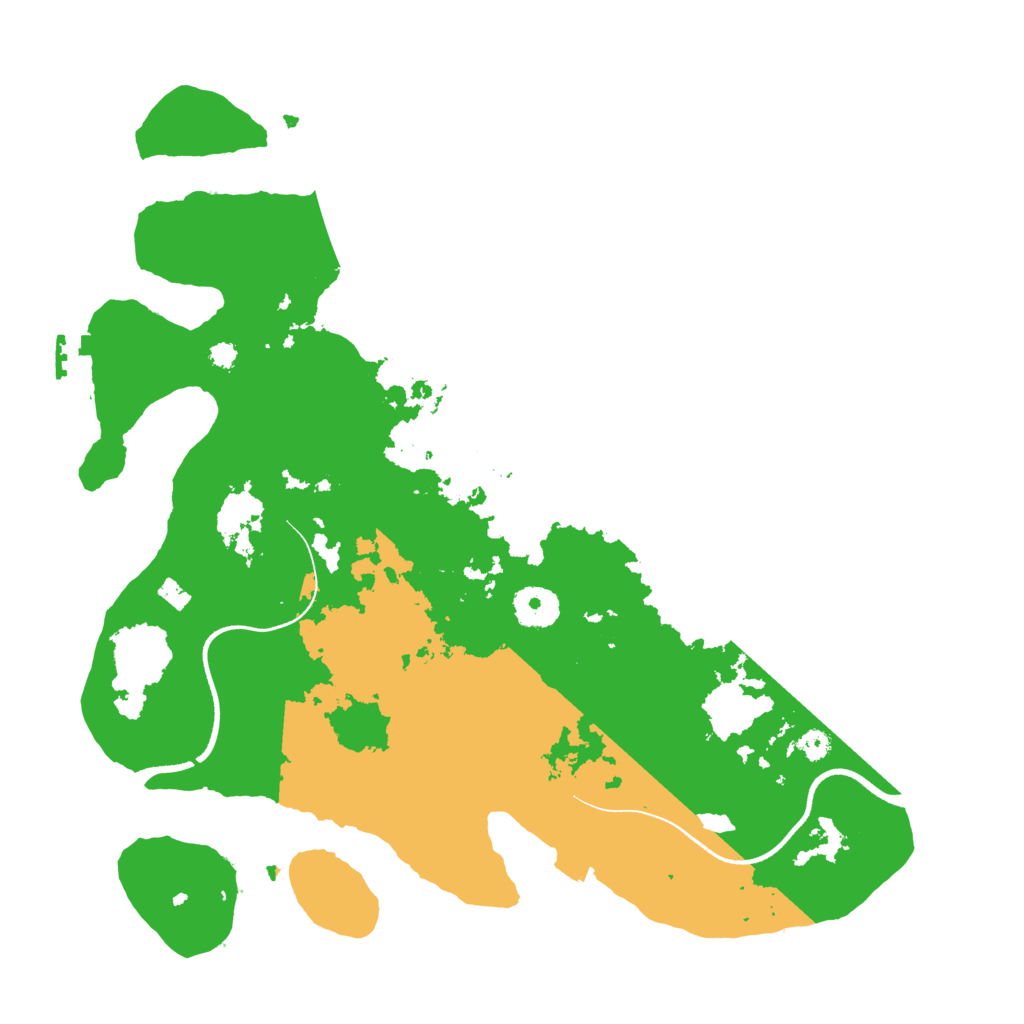Biome Rust Map: Procedural Map, Size: 3500, Seed: 33814941