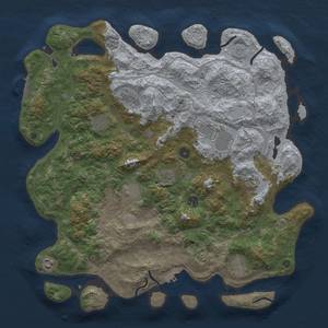 Thumbnail Rust Map: Procedural Map, Size: 4500, Seed: 567705943, 17 Monuments