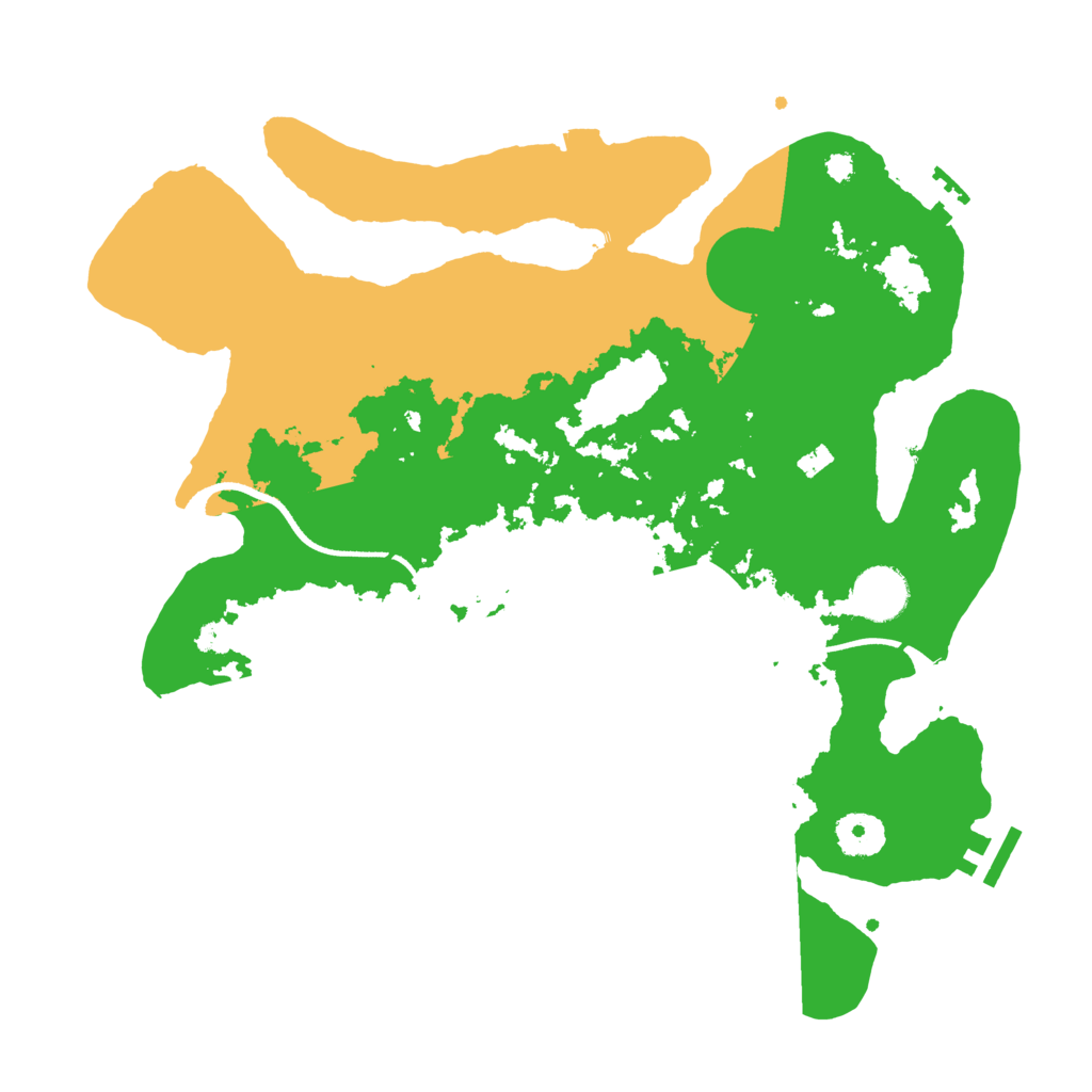 Biome Rust Map: Procedural Map, Size: 3500, Seed: 763334259