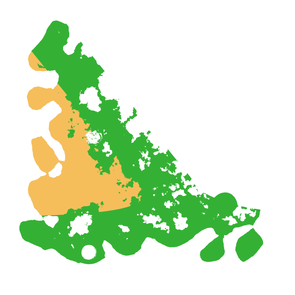 Biome Rust Map: Barren, Size: 3550, Seed: 65088