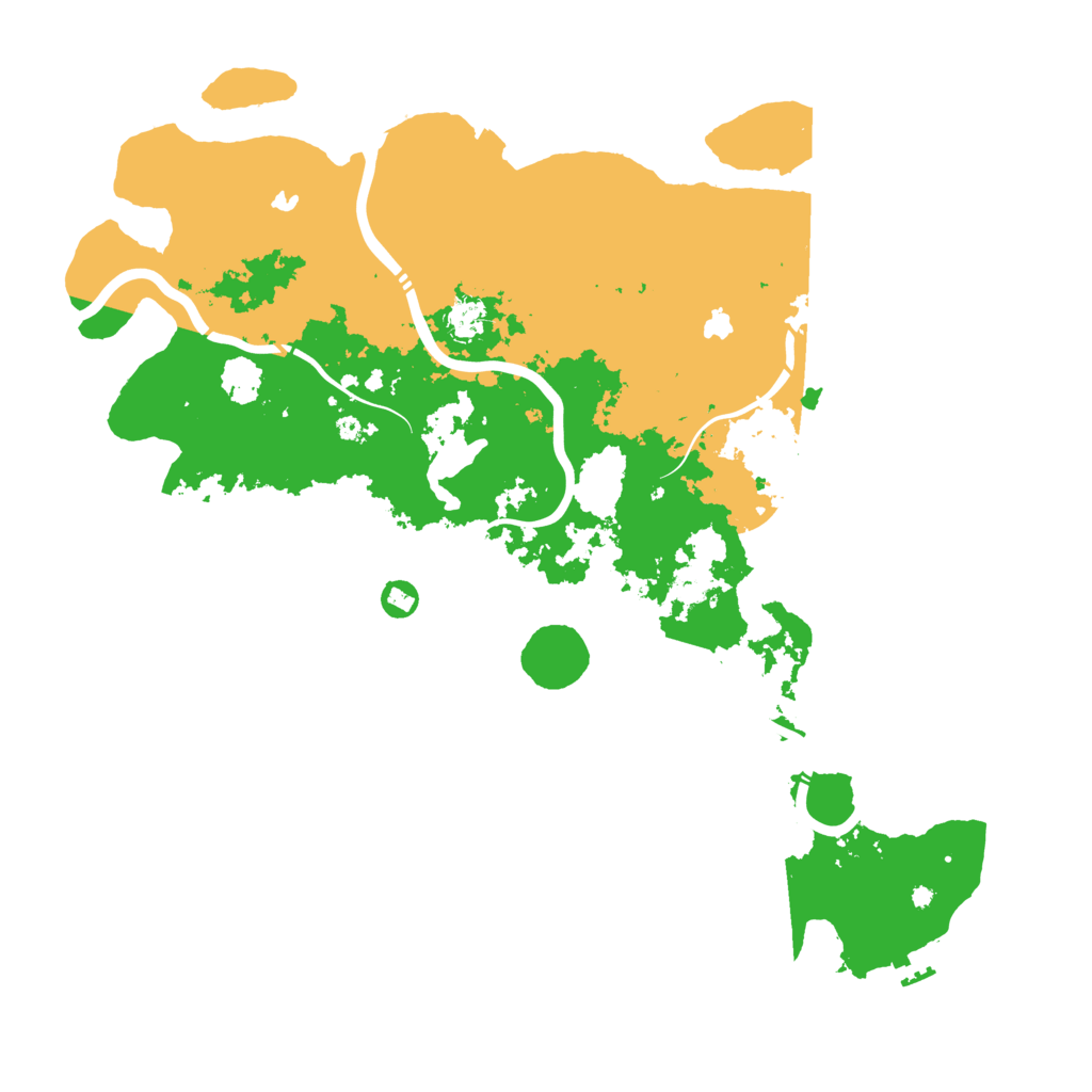 Biome Rust Map: Procedural Map, Size: 4600, Seed: 11256
