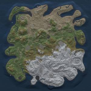 Thumbnail Rust Map: Procedural Map, Size: 4250, Seed: 2103848565, 17 Monuments