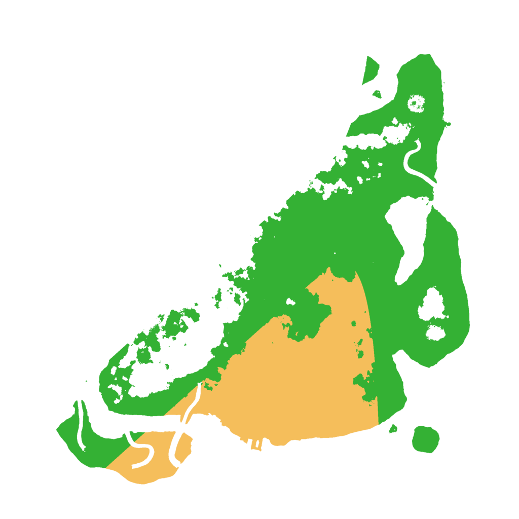 Biome Rust Map: Procedural Map, Size: 3000, Seed: 833083797