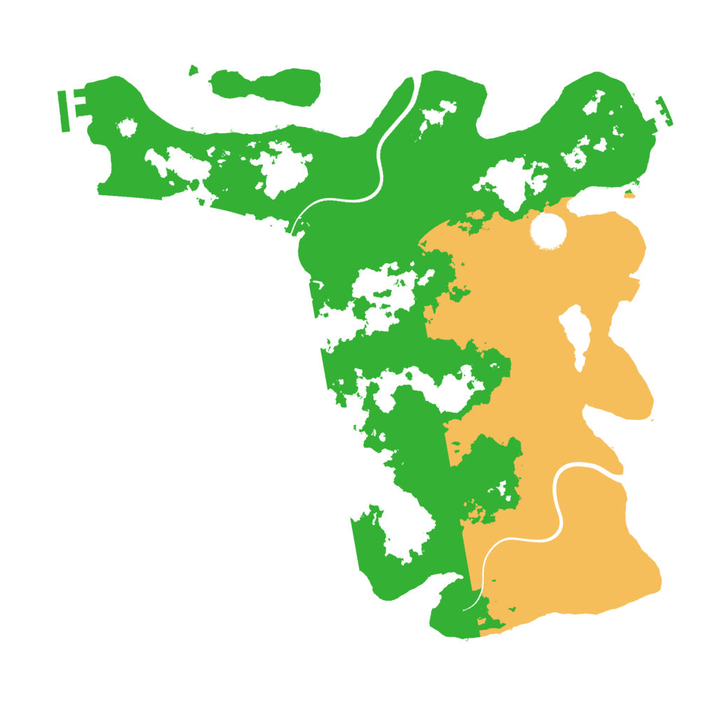 Biome Rust Map: Procedural Map, Size: 3500, Seed: 550896449