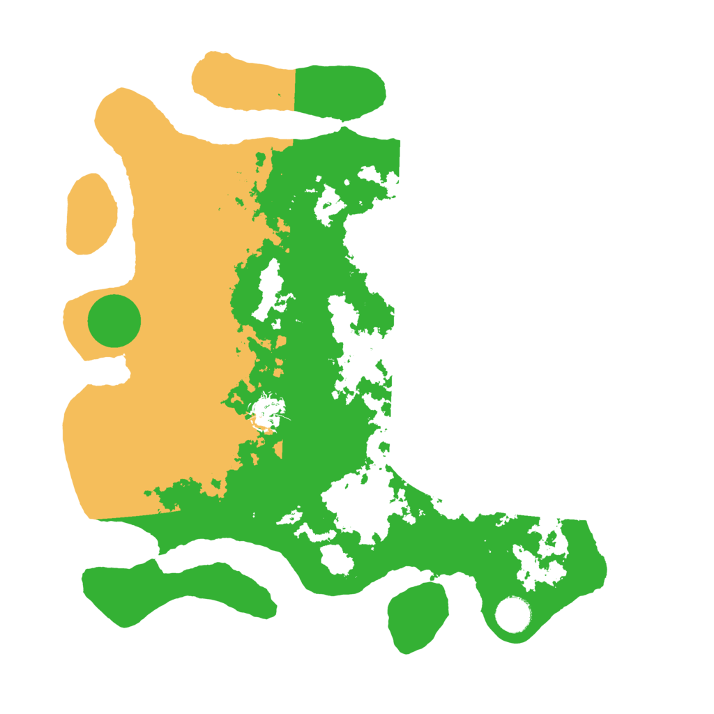 Biome Rust Map: Barren, Size: 3550, Seed: 847042